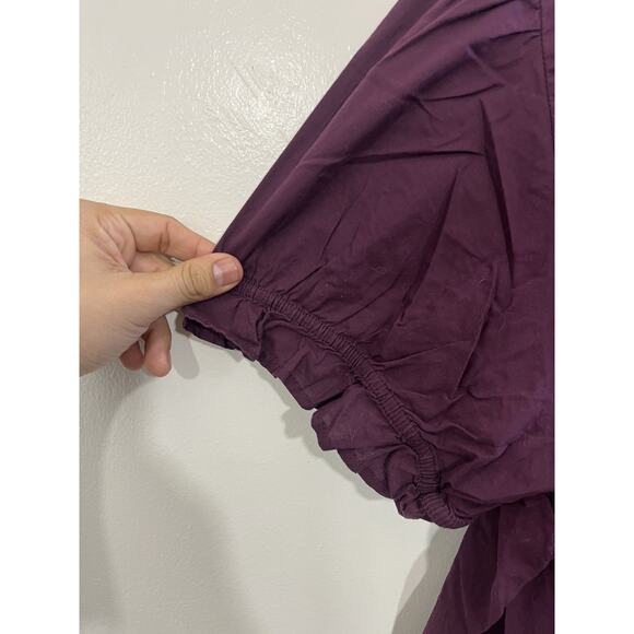 Cottagecore Victorian Inspired Romantic Boho Prairie Top 26 Edwardian Burgundy - Picture 10 of 15